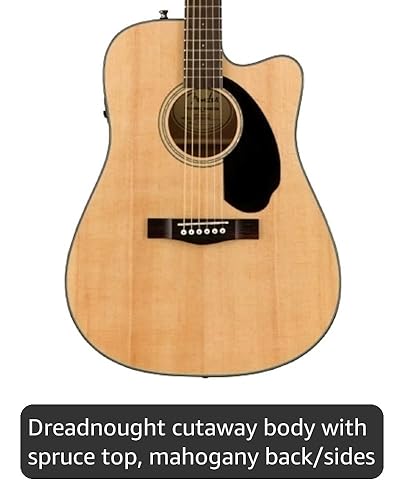 Amazon.com: Fender CD-60SCE Dreadnought Cutaway Acoustic Electric